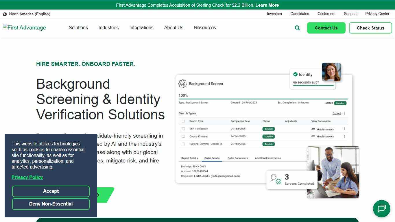 Global Background Checks & Screenings | First Advantage